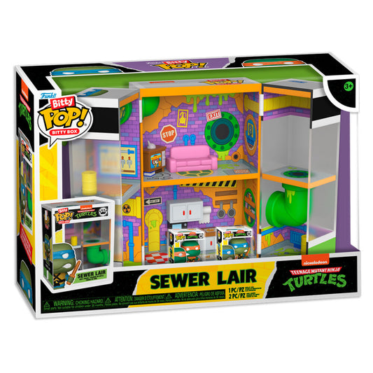 Figurka Bitty POP Boxes Ninja Turtles Sewer Lair
