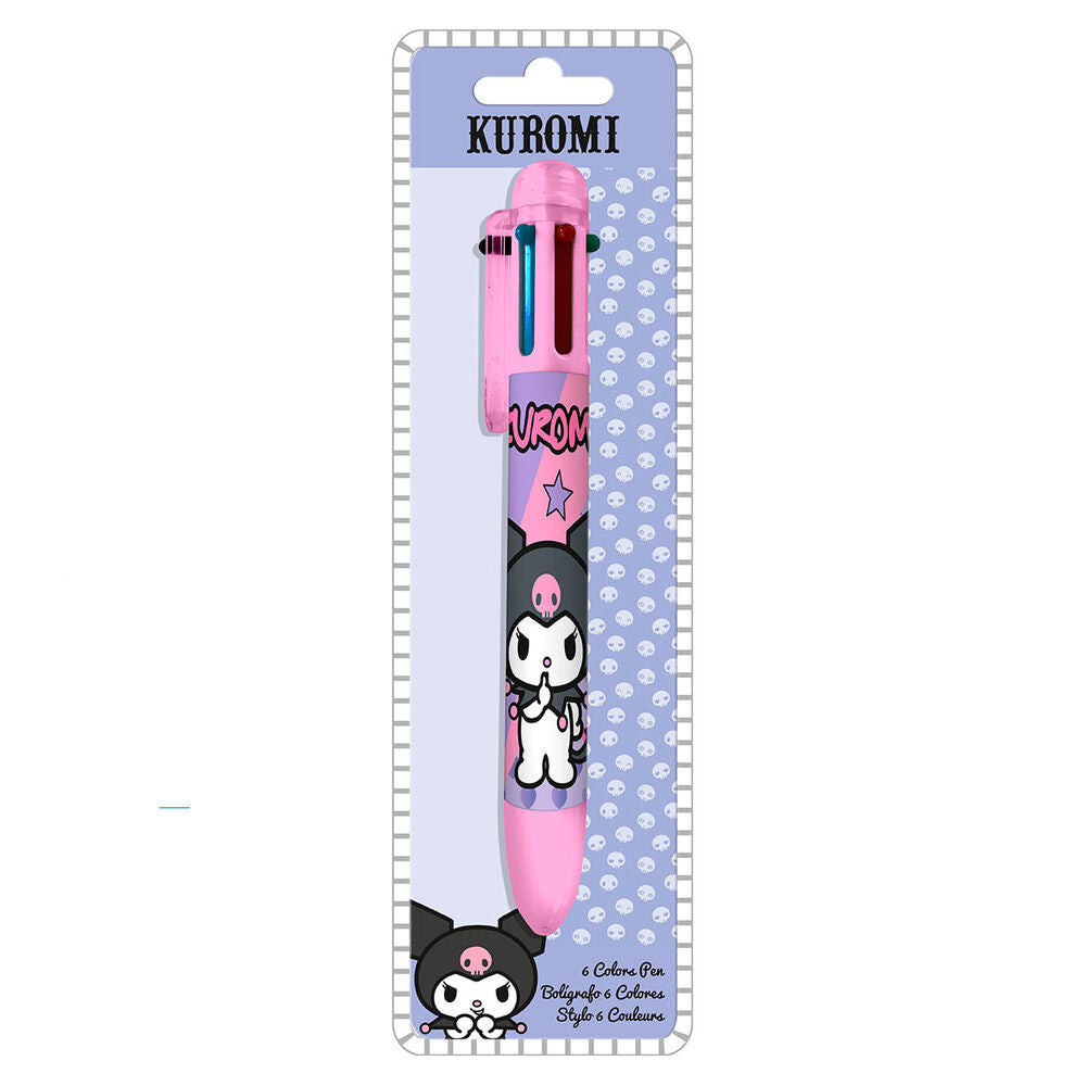 kuromi hello kitty 6 color pen
