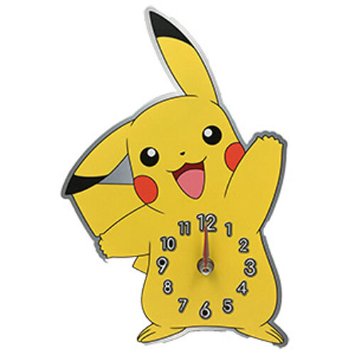 pikachu pokemon metal wall clock
