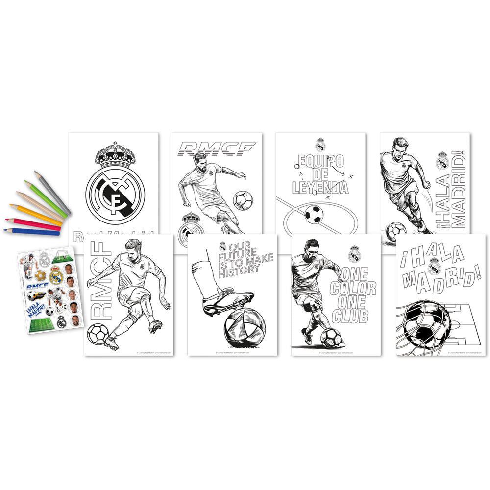 Real Madrid Malset mit Aufklebern