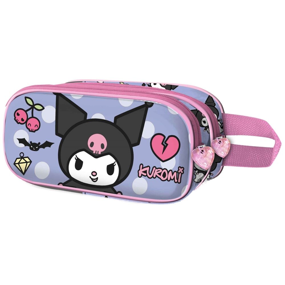 rebel kuromi hello kitty and friends double pencil case