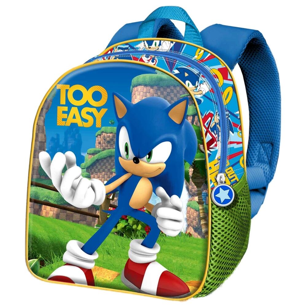 3d easy sonic the hedgehog backpack 30cm