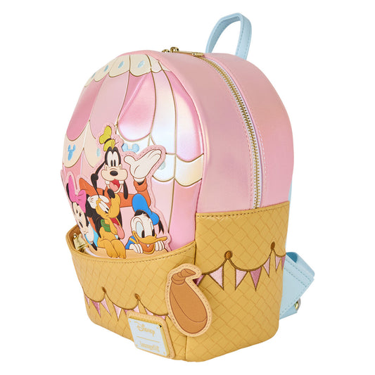 Mochila Loungefly Disney con forma de globo aerostático de Mickey y sus amigos 26 cm