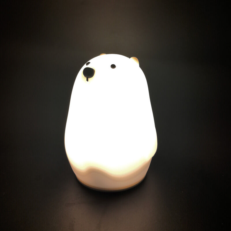 polar bear color changing led night light