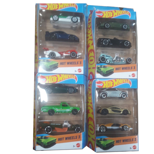 Confezione blister assortita di 3 veicoli Hot Wheels