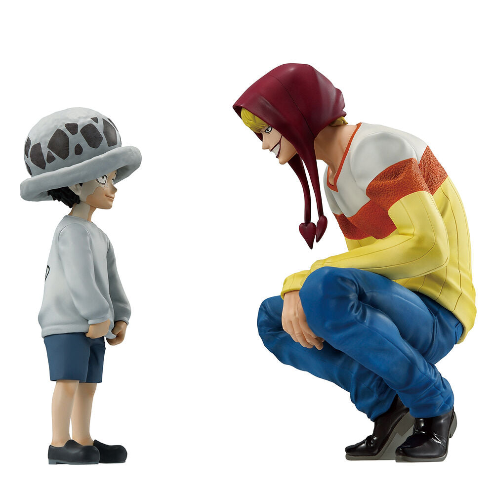 figures ichibansho trafalgar law & corazon the unbreakable law one piece 11cm