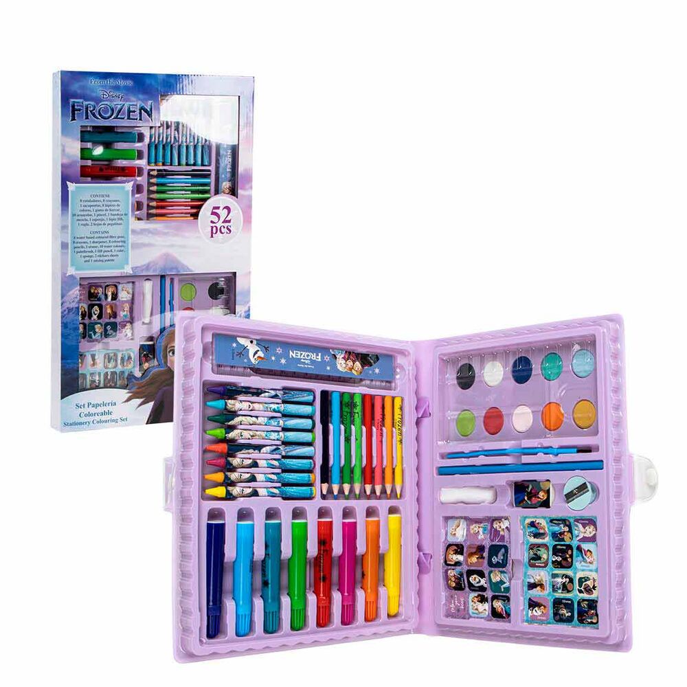 Juego de papelería de Disney Frozen 52 piezas