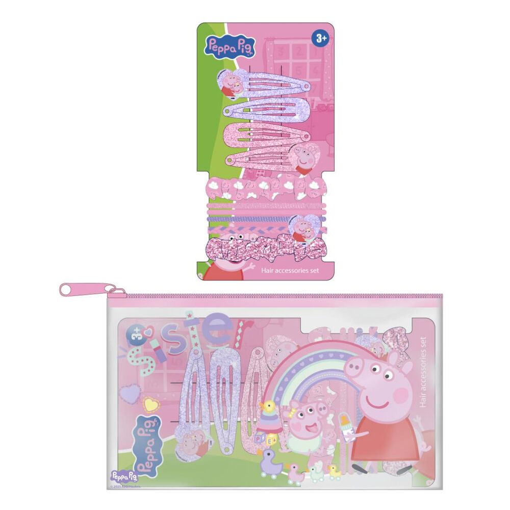 peppa pig hair accessories beauty set