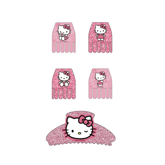 Blister pack of 5 Hello Kitty hair clips