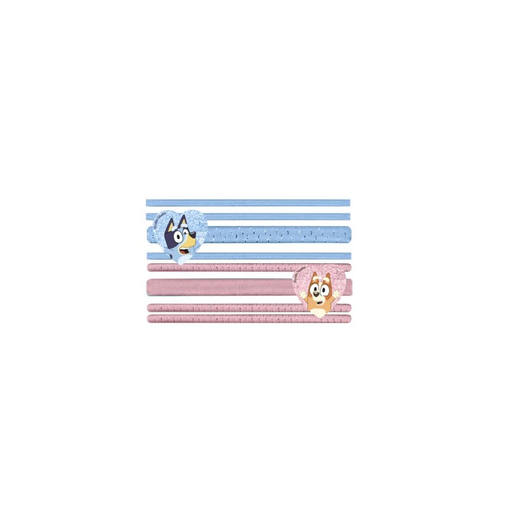Blister of 8 Bluey hair scrunchies