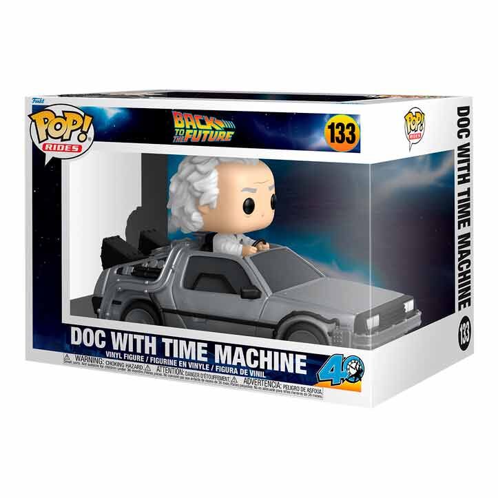 POP Rides Deluxe Figure Back to the Future Doc With Time Machine