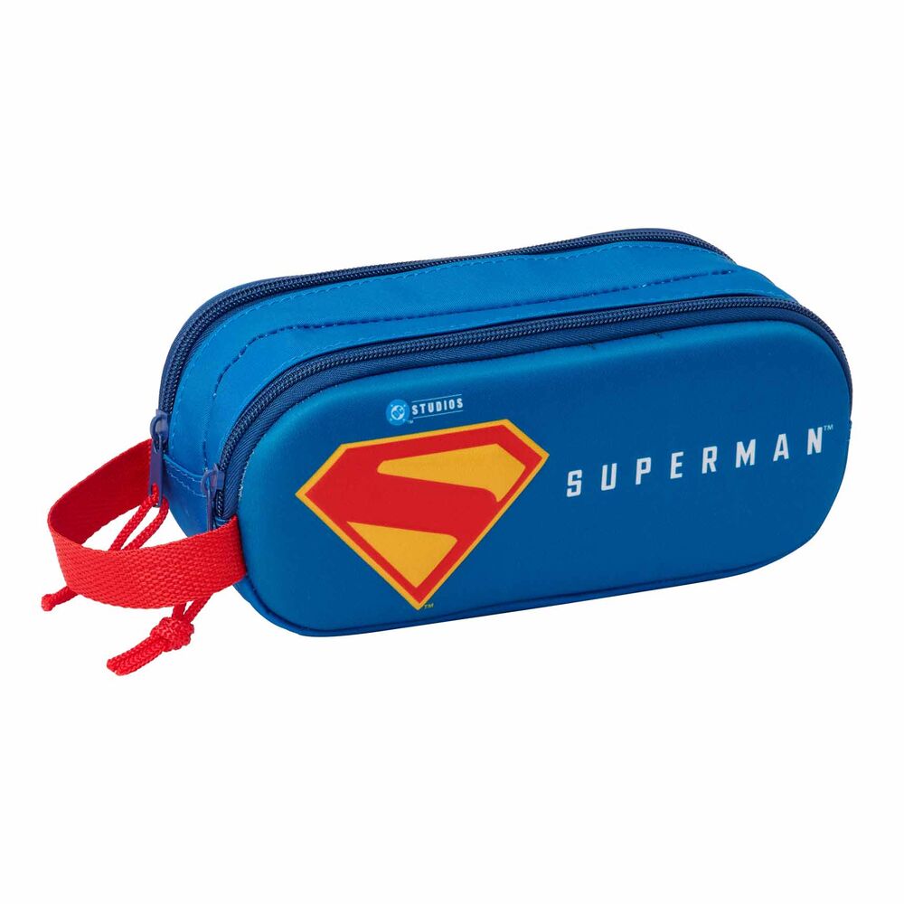 3d superman dc comics double pencil case