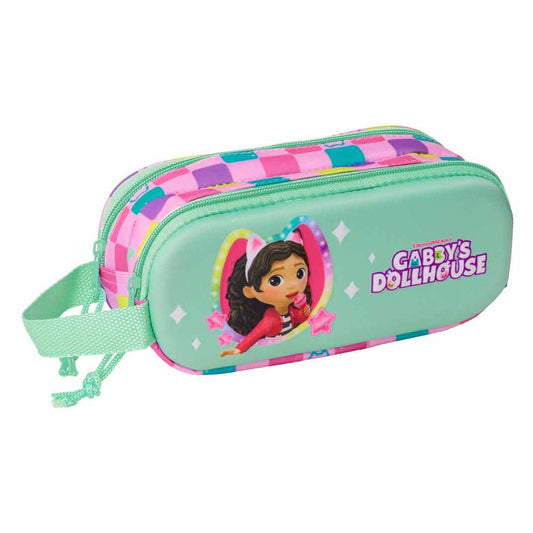 gabby's dollhouse 3d pencil case (double)