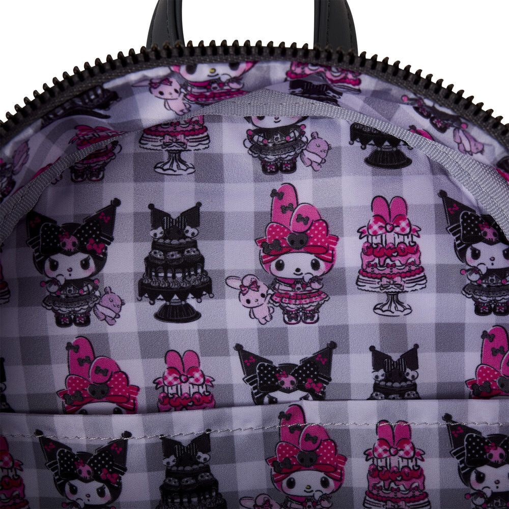 My Melody und Kuromi Sanrio Loungefly Rucksack 26 cm