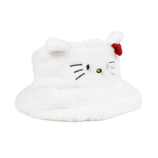 Hello Kitty fur fisherman hat