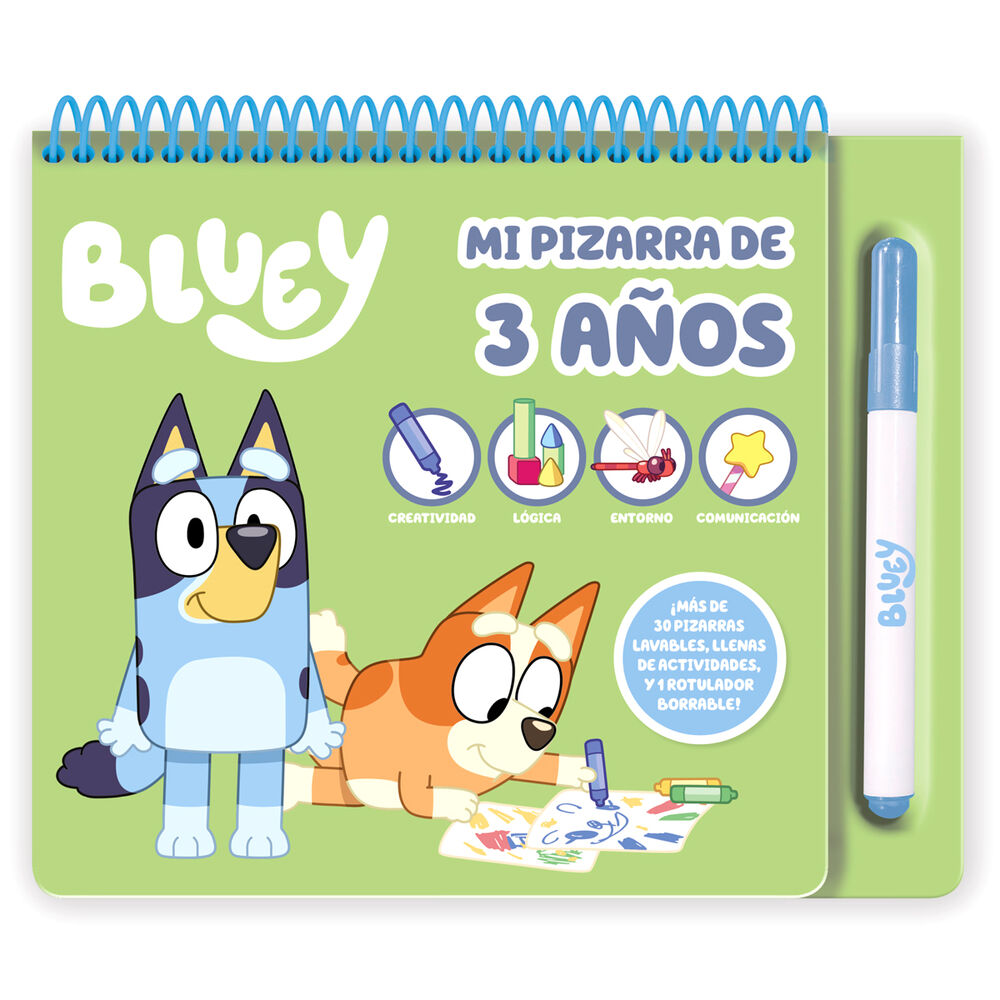 Moje aktywności na tablicy 3 lata Bluey Spanish