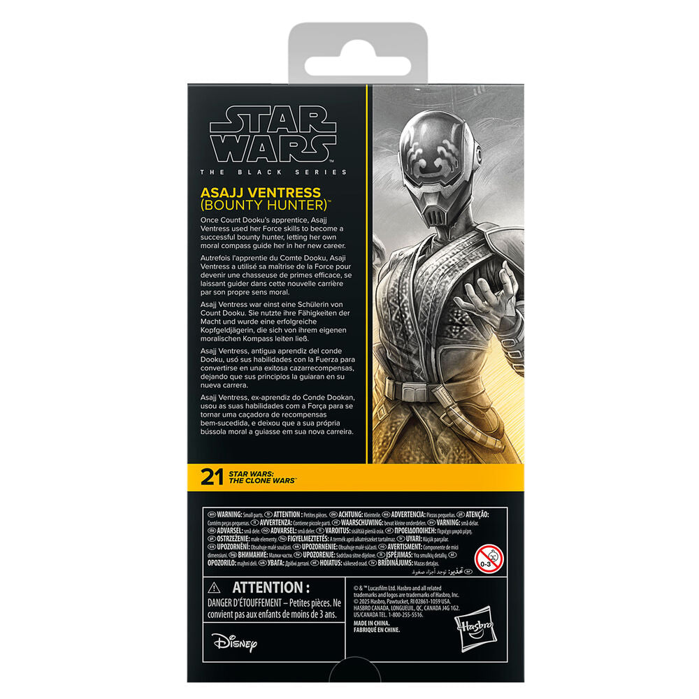 Figurine Asajj Ventress Chasseuse de primes Star Wars : L'Attaque des clones 15 cm