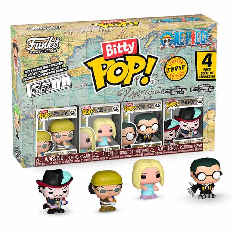 blister of 4 bitty pop one piece usopp figures