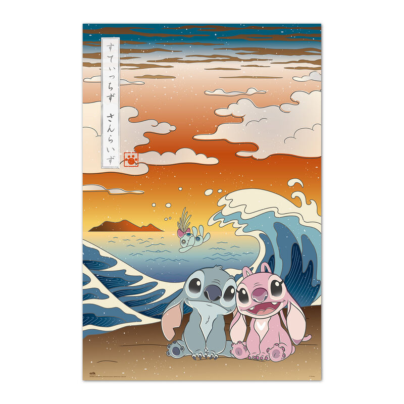 poster japan angel & stitch disney