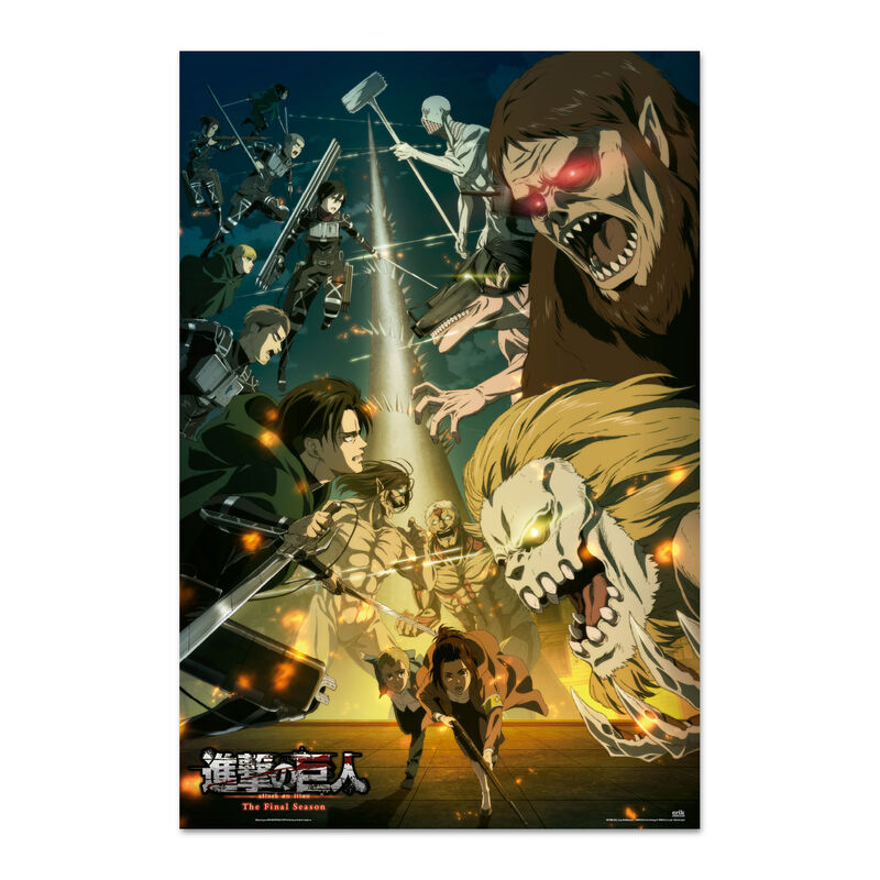 poster paradis vs marley attack on titan