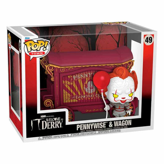 POP Town IT Figure Witamy w Derry Pennywise i Wagon