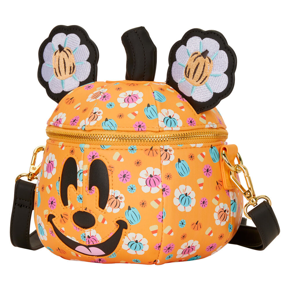 Borsa a tracolla Loungefly Disney con zucca e Minnie