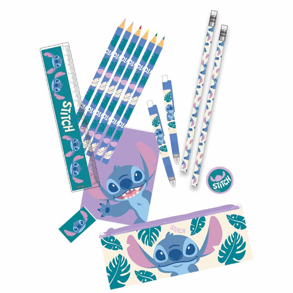 Stitch Disney stationery blister pack, 14 pieces