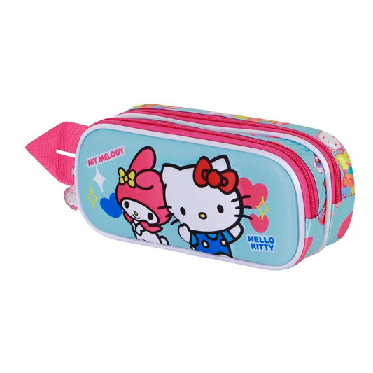 3d friendship hello kitty double pencil case