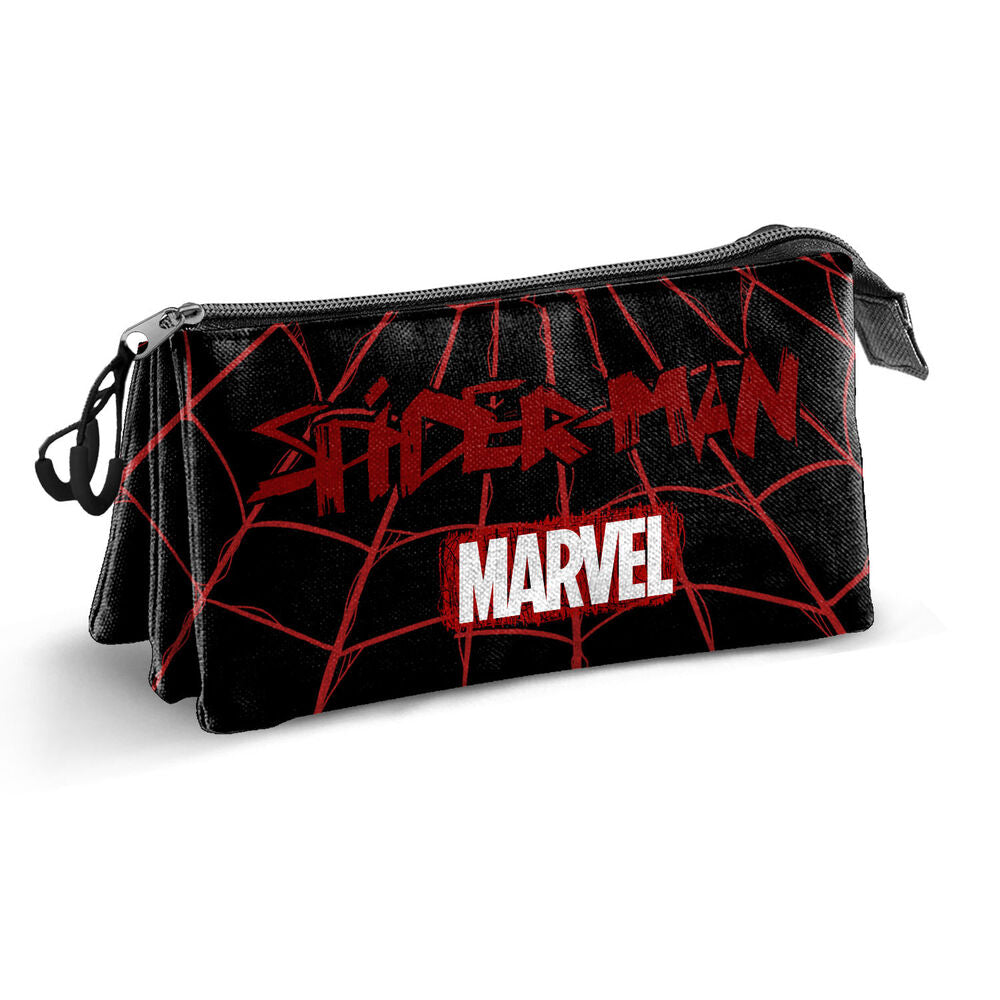 Vision Spiderman Marvel triple pencil case