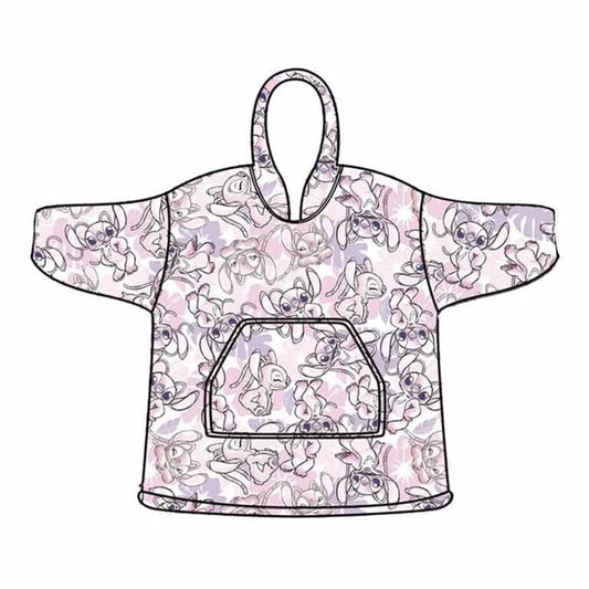 adult angel stitch disney oversized sweatshirt robe