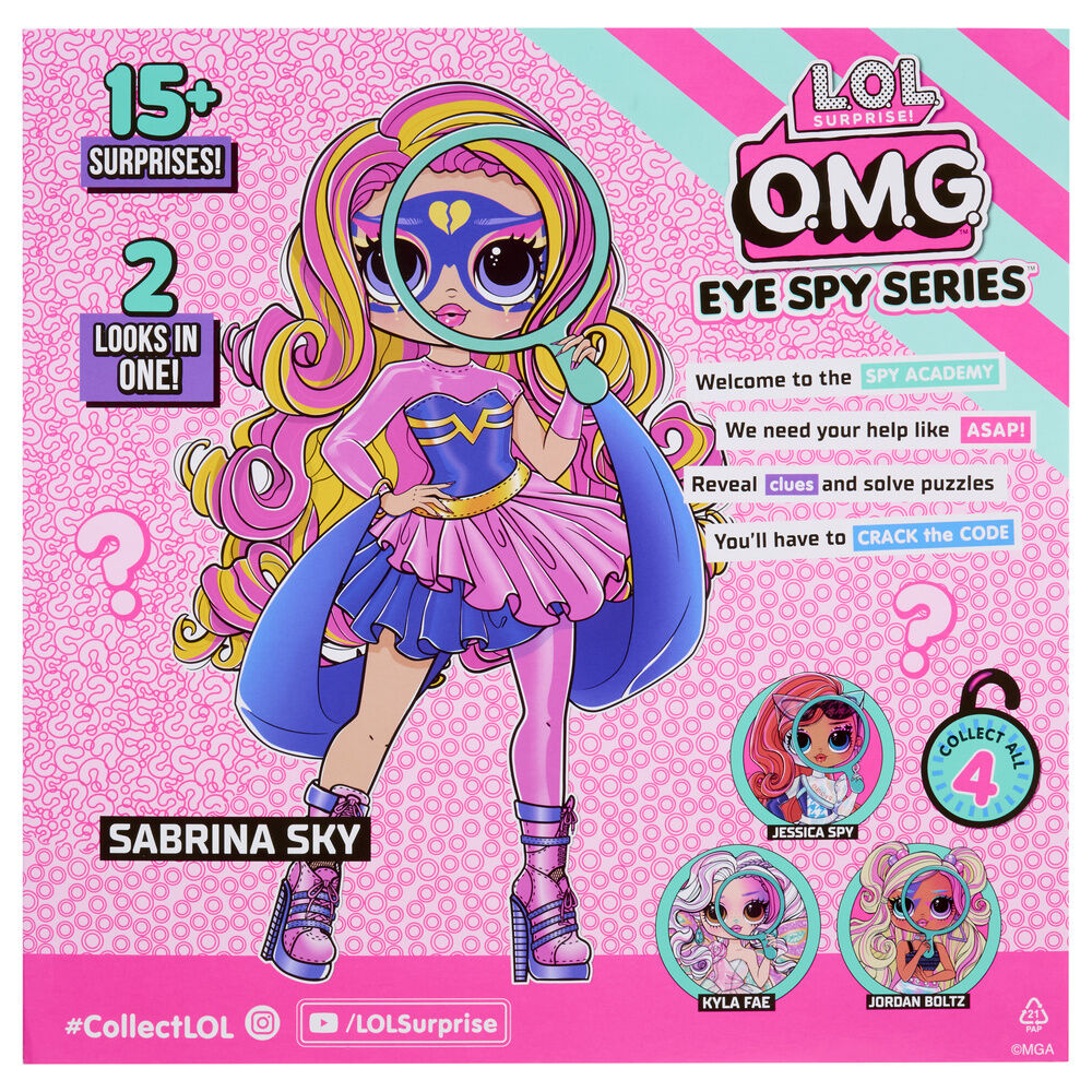 Boneca Super heroína OMG Eye Spy L O L Surprise
