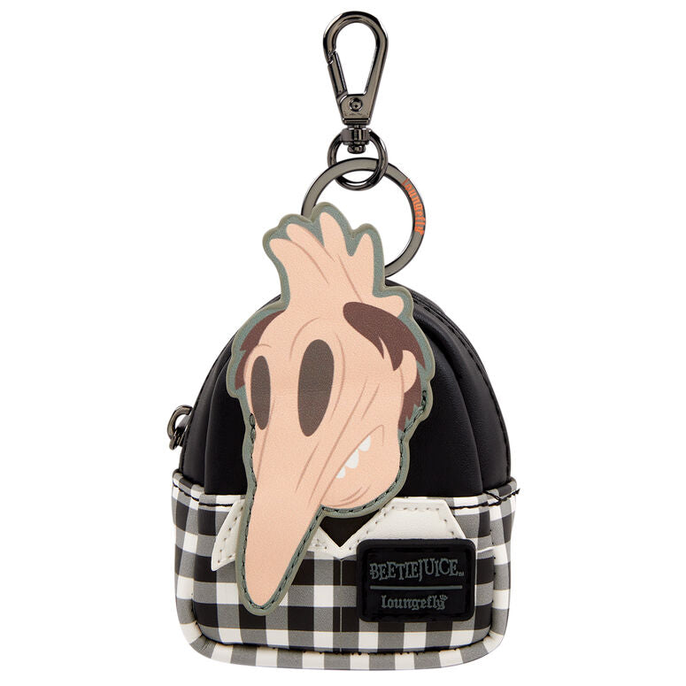 Assortiment de porte clés mini sac à dos Loungefly Beetlejuice Mystère