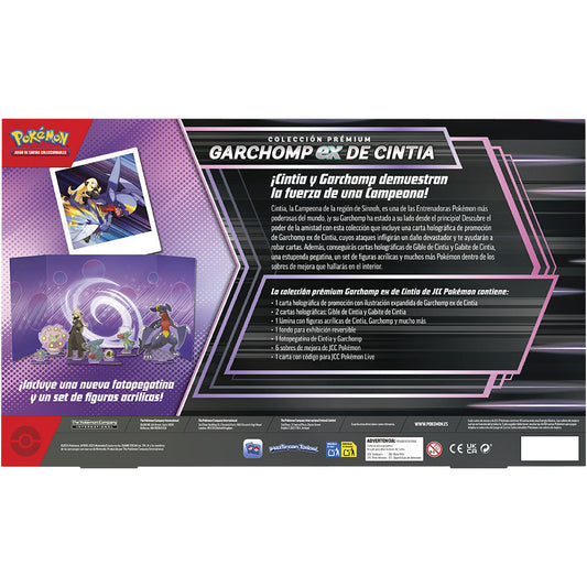 Latino Blister cards Garchomp ex Cynthia Pokemon