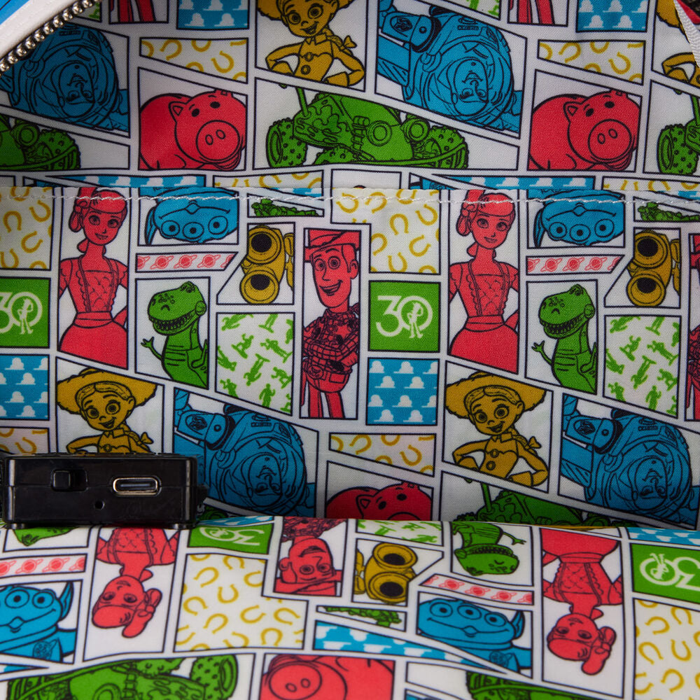 Sac à dos Loungefly Buzz l'Éclair 30e anniversaire Toy Story Disney Pixar 26 cm