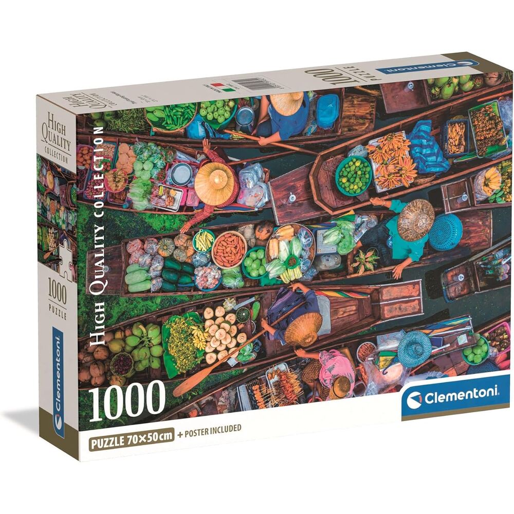 puzzle thai floating market high quality 1000 pieces