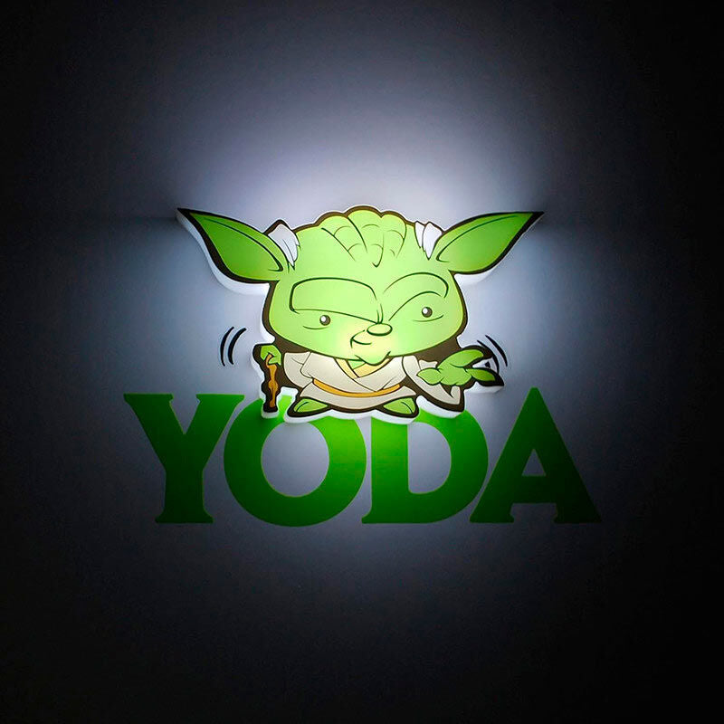 Lámpara mini Yoda de Star Wars con efectos de luz 3D