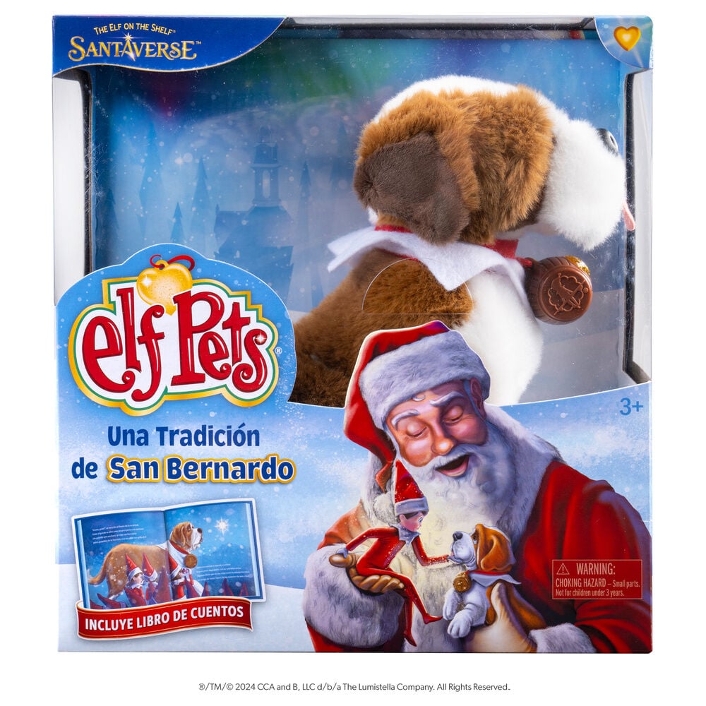 Elf Pets Spanish Plush Story Set Saint Bernard Dog