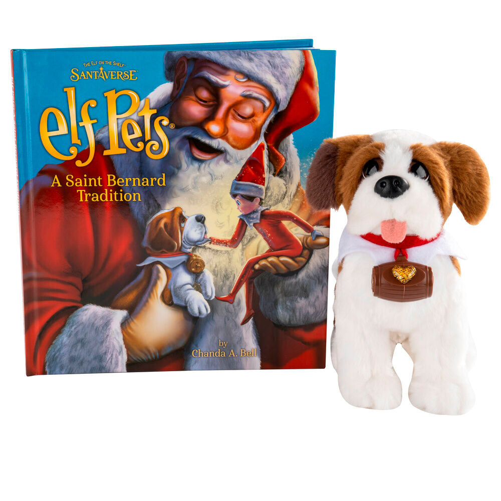 Elf Pets Spanish Plush Story Set Saint Bernard Dog