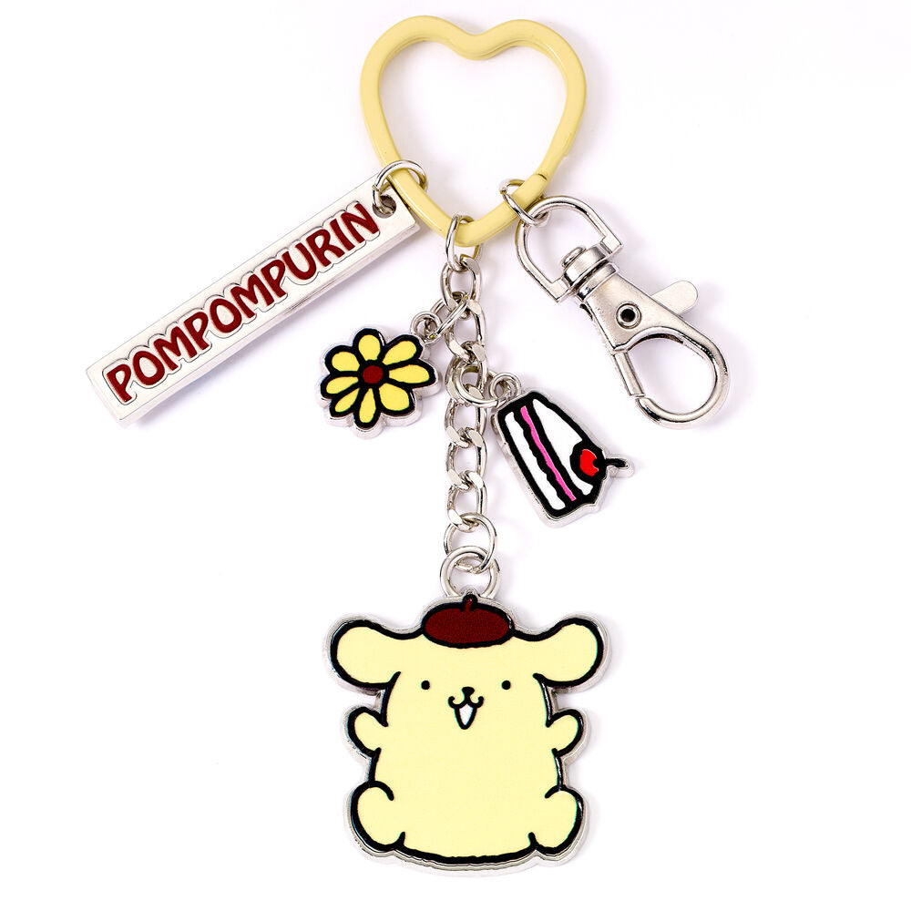 Pompompurin Hello Kitty Keychain