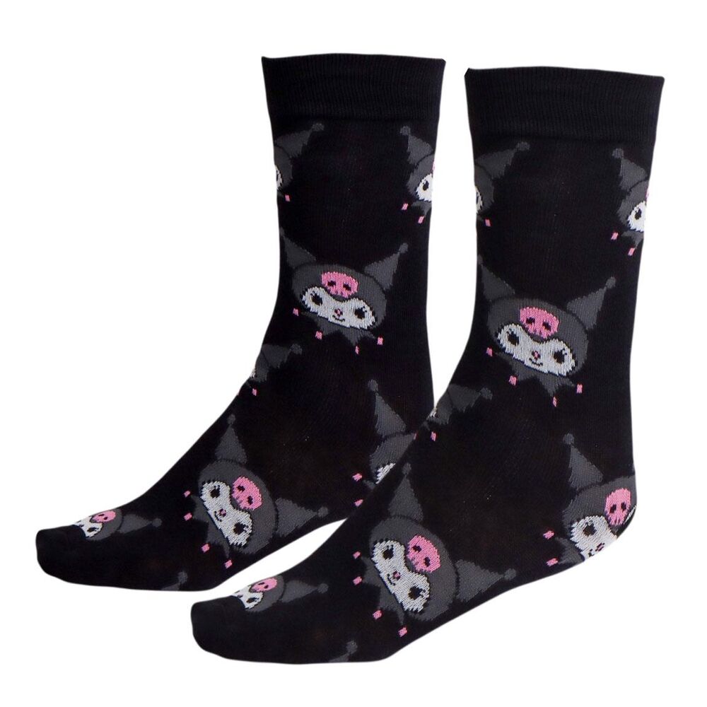 Set mit 3 Kuromi Hello Kitty Socken für Erwachsene
