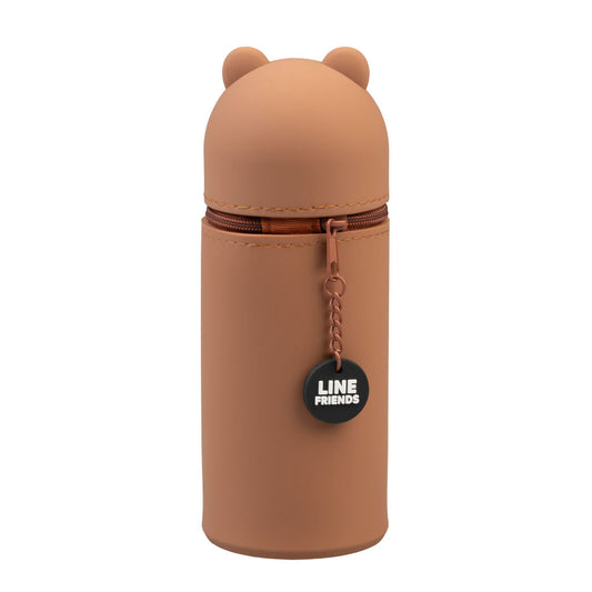 Astuccio per matite marrone 3D Line Friends