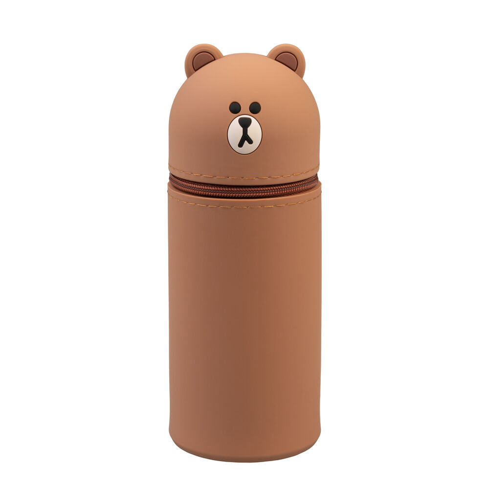3d line friends brown pencil case