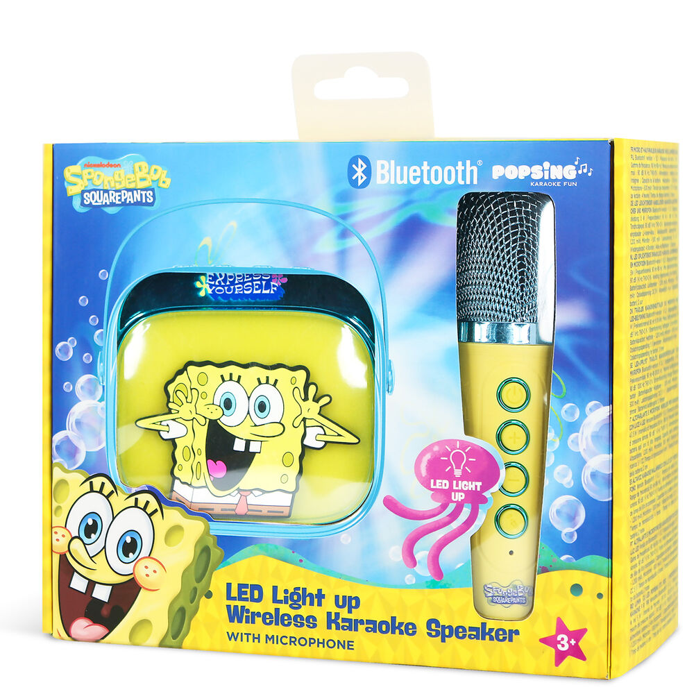 SpongeBob LED Karaoke Lautsprecher und Mikrofon