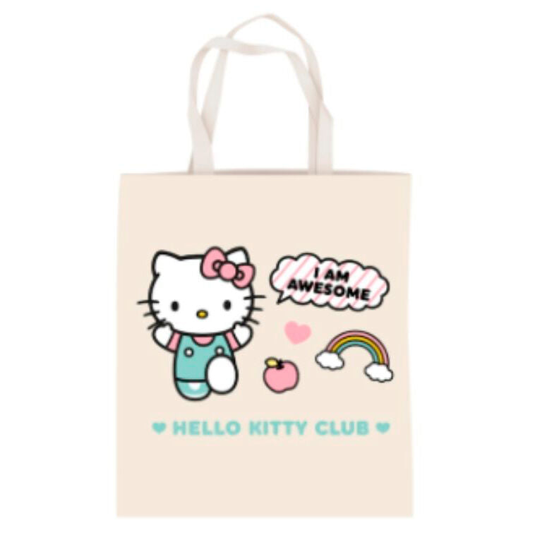 shopping bag i am awesome hello kitty
