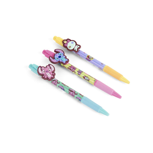 Blisterpackung mit 3 Stitch Disney Gelstiften