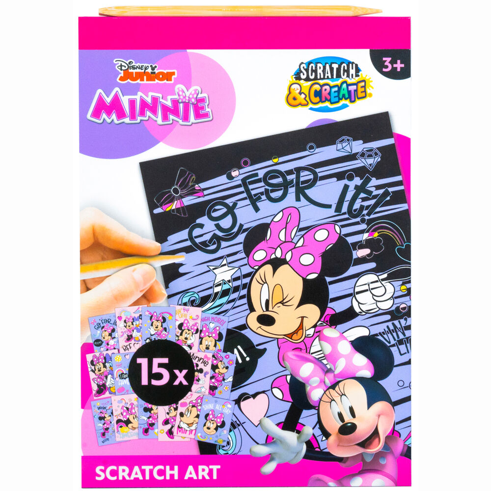 Scratch Art Stationery Set Minnie Disney