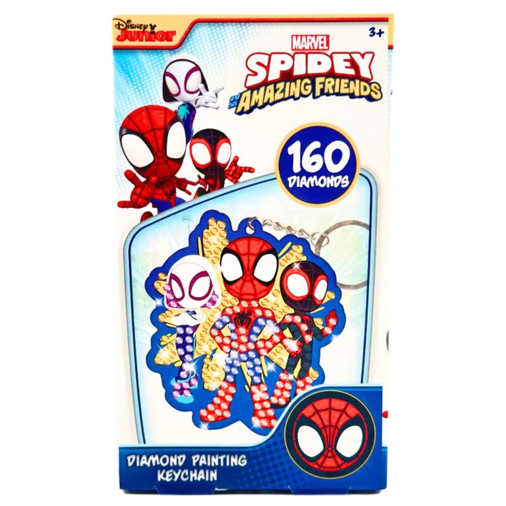 spiderman marvel diamond keychain