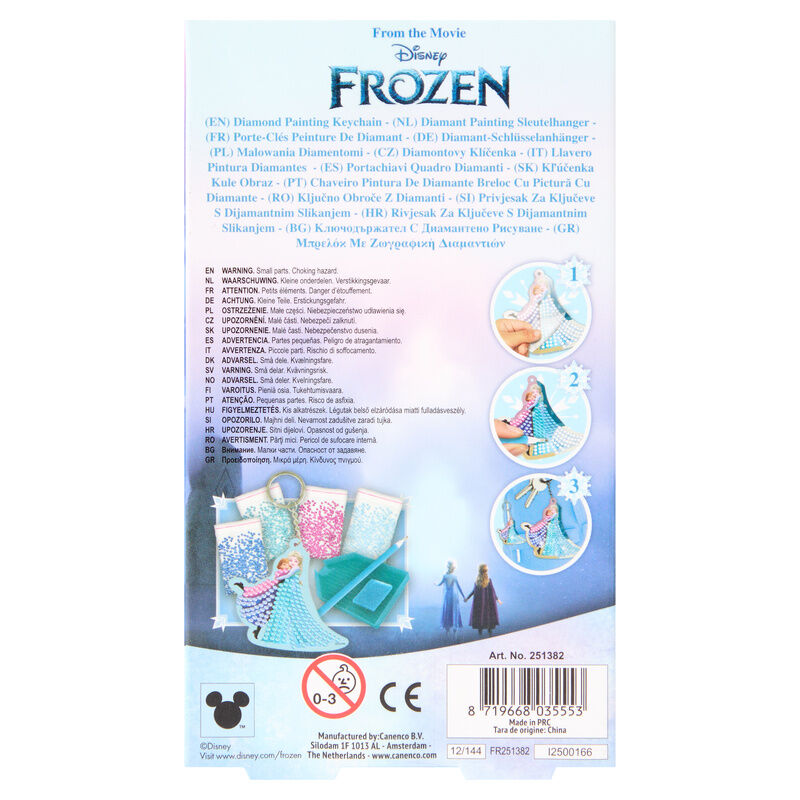 Llavero de diamantes de Disney Frozen