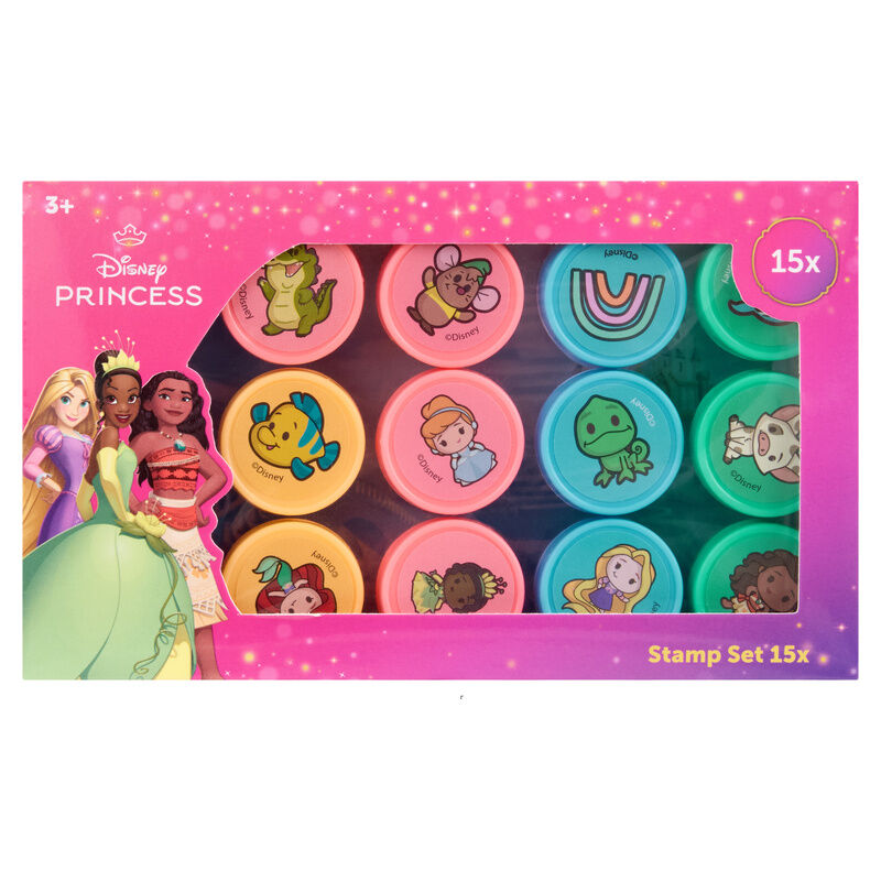 blister pack of 15 disney princess stamps
