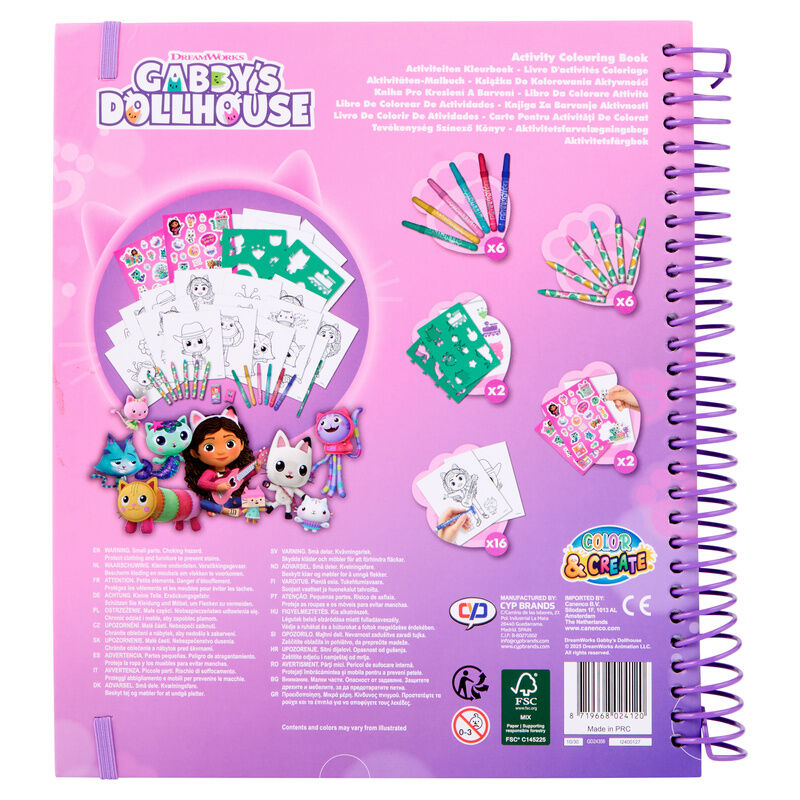 Gabby's Dollhouse drawing and activity book